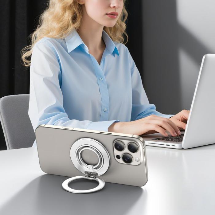 Bild 3, Tech-Protect Magnetisk MagSafe Ringhållare Satin Silver