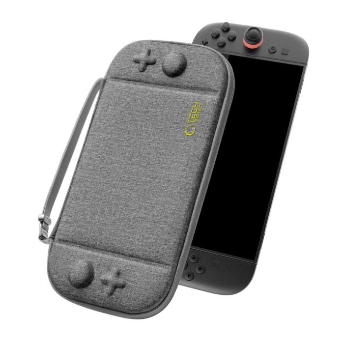 Bild 2, Tech-Protect Nintendo Switch 2 Förvaringsväska Slim Pouch Grå