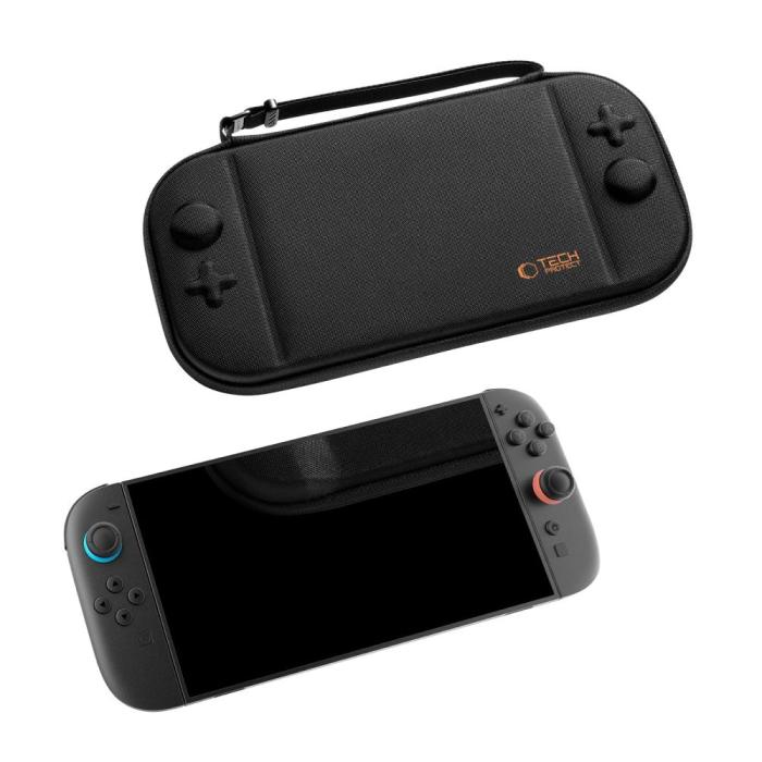 Bild 5, Tech-Protect Nintendo Switch 2 Förvaringsväska Slim Pouch Svart