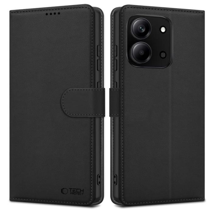 Bild 1, Tech-Protect Xiaomi Redmi 15C 4G Fodral Läder Svart