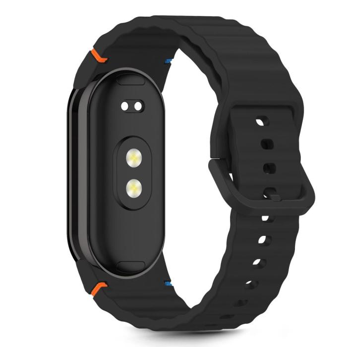 Bild 2, Tech-Protect Xiaomi Smart Band 10 / 9 / 8 Armband Silikon Sport Svart