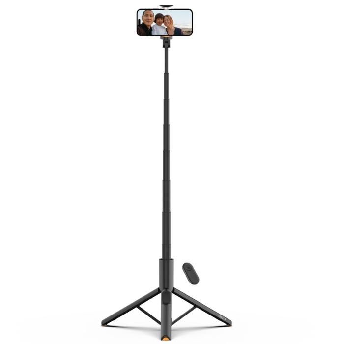 Bild 2, Tech-Protect 146 cm Bluetooth Selfiestick Tripod Svart