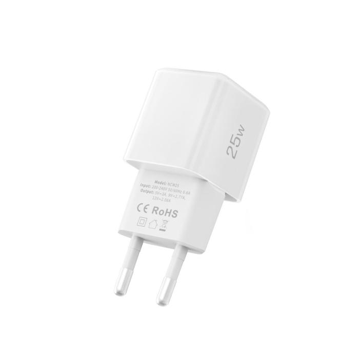 Bild 4, Tech-Protect 25W PD USB-C Väggladdare Vit