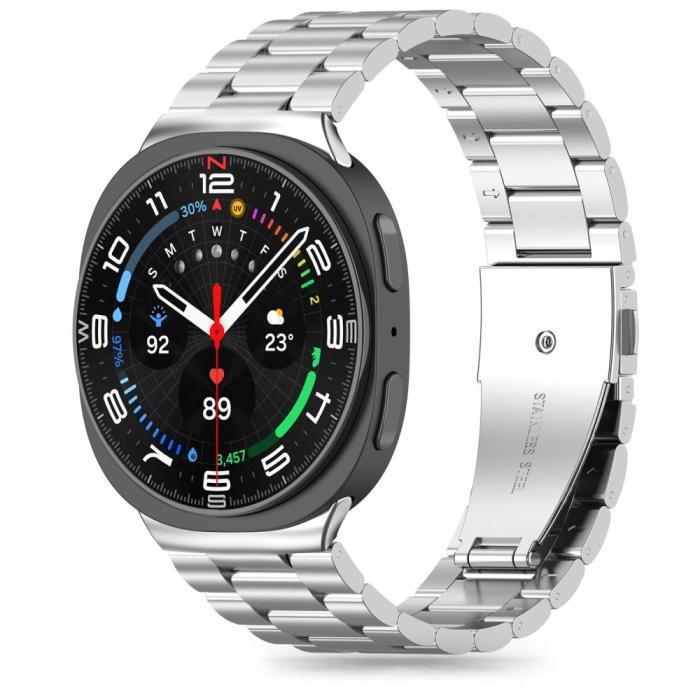 Bild 1, Tech-Protect Galaxy Watch 8 40/44/46 mm Armband Stainless Silver