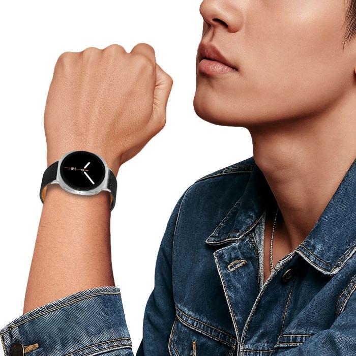 Bild 4, Tech-Protect Galaxy Watch 8 40/44/46 mm Armband LeatherFit Svart