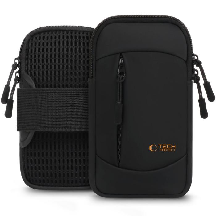 Bild 1, Tech-Protect Universalt Sportarmband Svart / Orange
