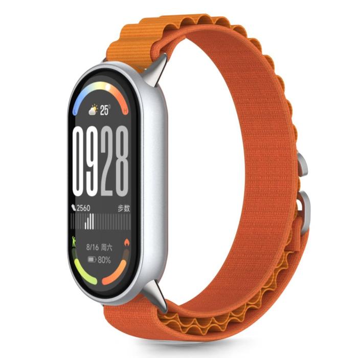Bild 1, Tech-Protect Xiaomi Smart Band 10/9/8 Armband Nylon Pro Orange
