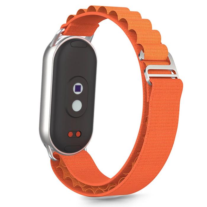 Bild 2, Tech-Protect Xiaomi Smart Band 10/9/8 Armband Nylon Pro Orange