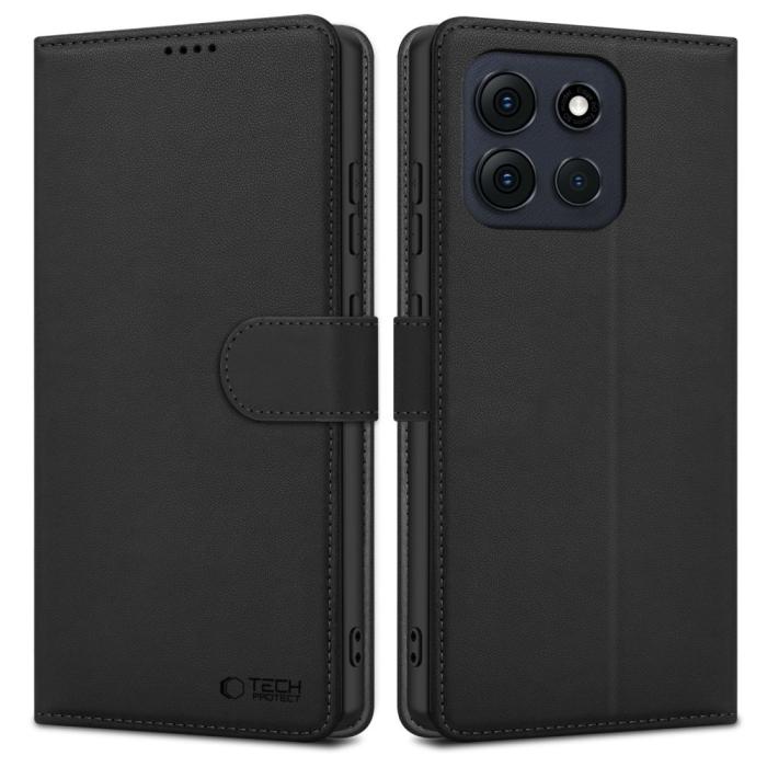 Bild 1, Tech-Protect Motorola Moto G86/G86 Power Fodral Läder Svart