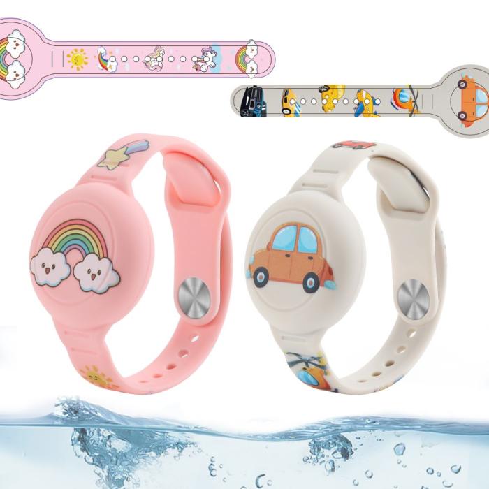 Bild 2, Tech-Protect 2-PACK Apple AirTag Armband För Barn Färgglad