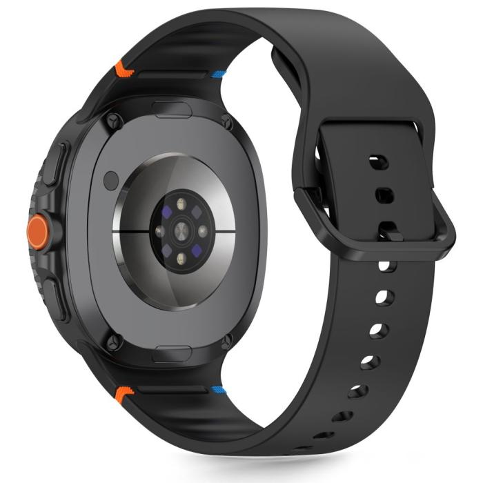 Bild 3, Tech-Protect Galaxy Watch 8 40/44/46 mm Armband Silikon Svart