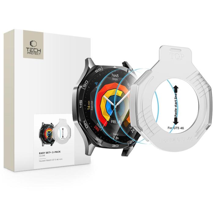 Bild 1, Tech-Protect Huawei Watch GT 5 46 mm 2-PACK Skärmskydd