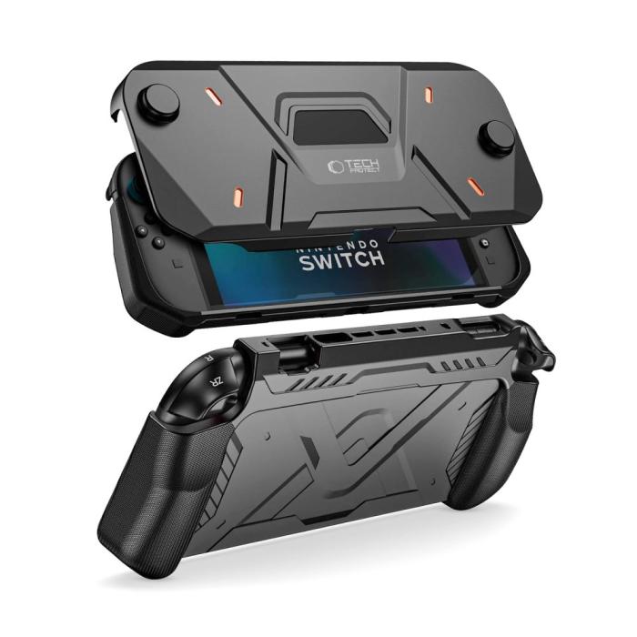 Bild 3, Tech-Protect Nintendo Switch 2 Fodral Carbonox Svart