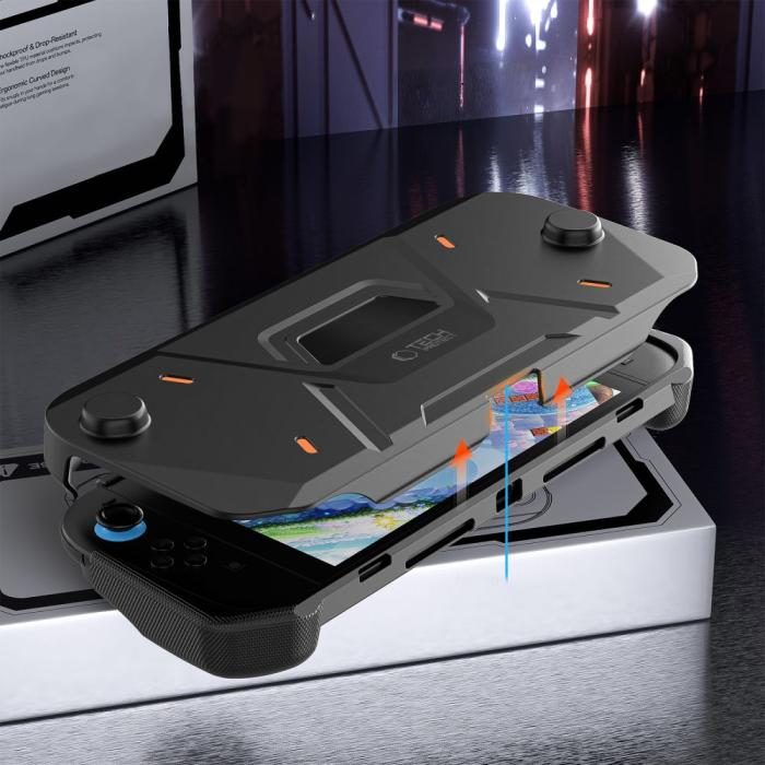 Bild 6, Tech-Protect Nintendo Switch 2 Fodral Carbonox Svart