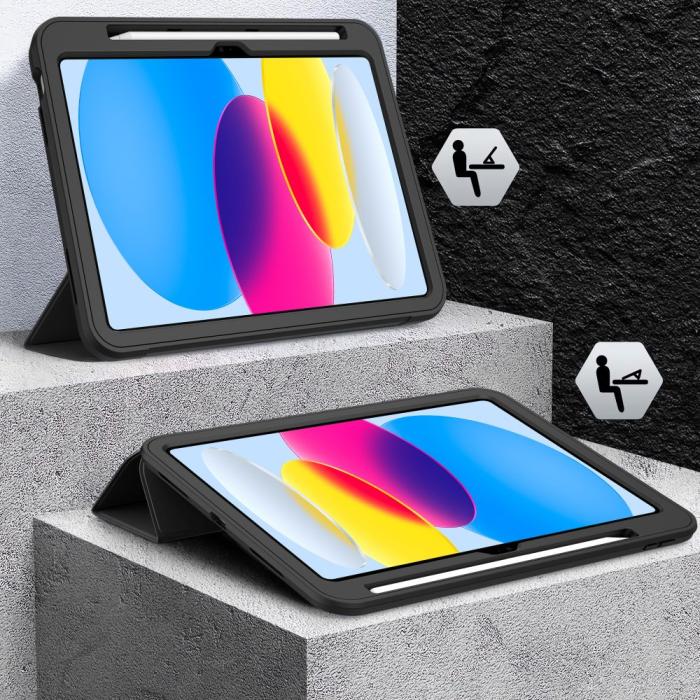 Bild 3, Tech-Protect iPad 11 2025 / 10.9 2022 Fodral Endurance Svart