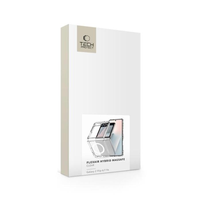 Bild 2, Tech-Protect Galaxy Z Flip 7 FE/Flip 6 Skal MagSafe FlexAir Transparent