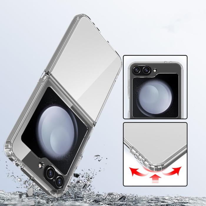 Bild 3, Tech-Protect Galaxy Z Flip 7 FE / Flip 6 Skal FlexAir Transparent