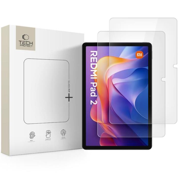 Bild 1, Tech-Protect Xiaomi Redmi Pad 2 2-PACK Skärmskydd GlassFit+