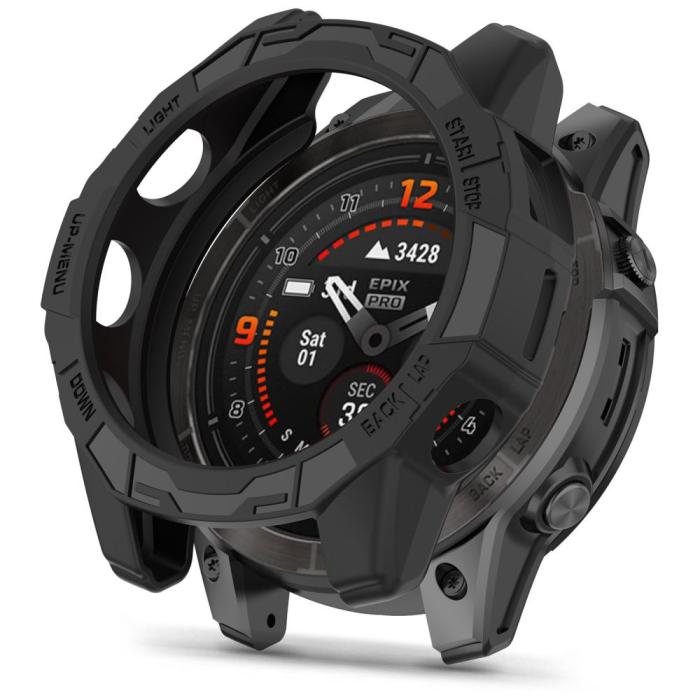 Bild 1, Tech-Protect Garmin Fenix 7 / 7 Pro Skal Denfese Air Svart