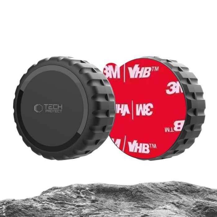 Bild 3, Tech-Protect Apple AirTag Hållare 3M Tejpfästning Svart