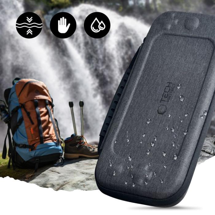 Bild 4, Tech-Protect Nintendo Switch 2 Förvaringsväska Hardpouch Grå