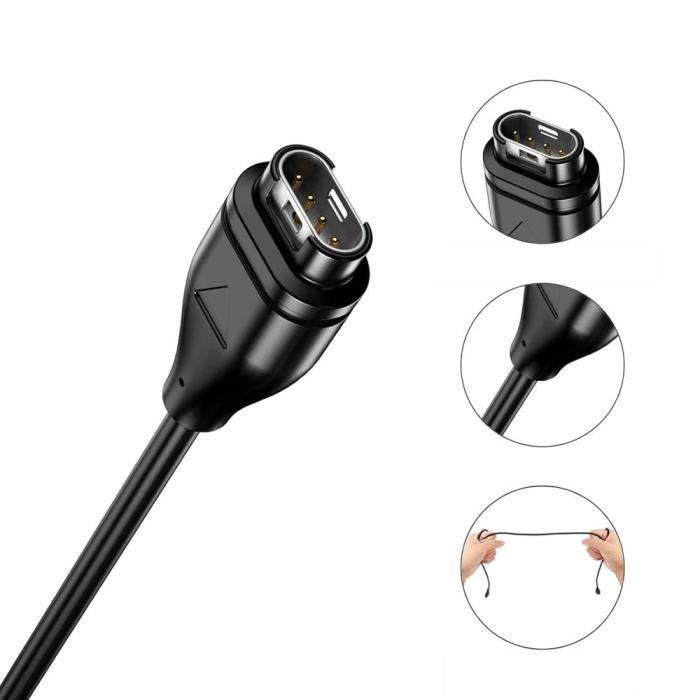 Bild 3, Tech-Protect 1m USB-A Garmin Watch Laddare UltraBoost Svart