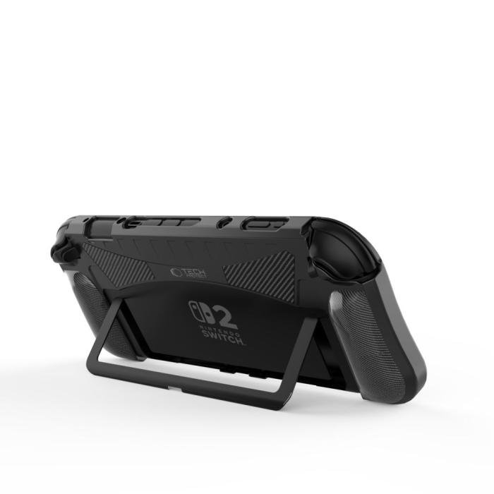 Bild 2, Tech-Protect Nintendo Switch 2 Skal Kickstand TPU Carbon Svart