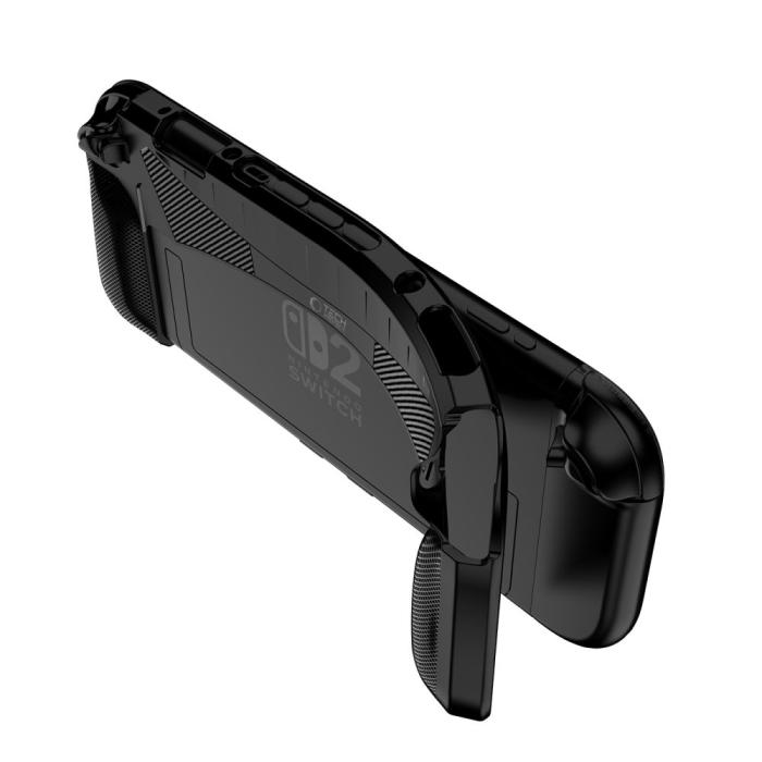 Bild 4, Tech-Protect Nintendo Switch 2 Skal Kickstand TPU Carbon Svart