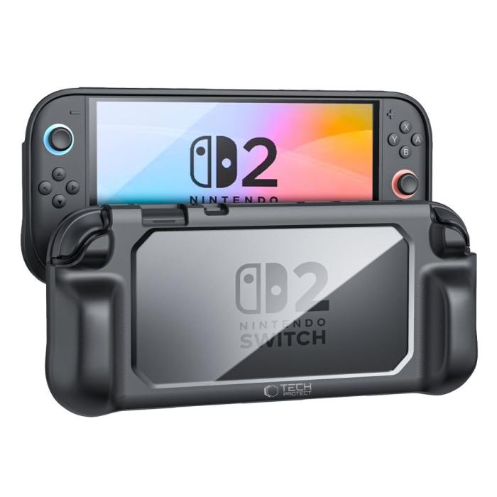 Bild 2, Tech-Protect Nintendo Switch 2 Skal MagMat Svart / Transparent