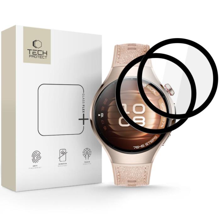 Bild 1, Tech-Protect Huawei Watch 5 46 mm 2-PACK Skärmskydd GlassFlex+