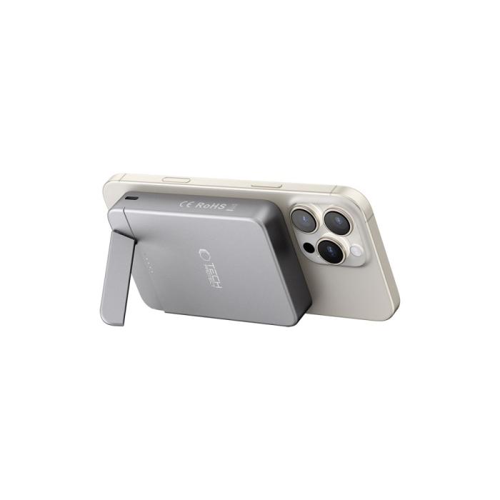 Bild 3, Tech-Protect 10000 mAh MagSafe Powerbank LifeMag Space Grey