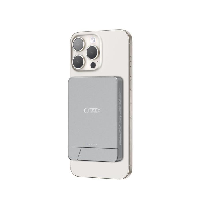 Bild 2, Tech-Protect 5000 mAh MagSafe Powerbank LifeMag Space Grey