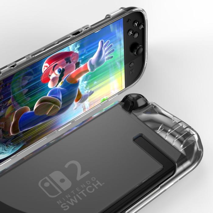 Bild 2, Tech-Protect Nintendo Switch 2 Skal FlexAir Transparent