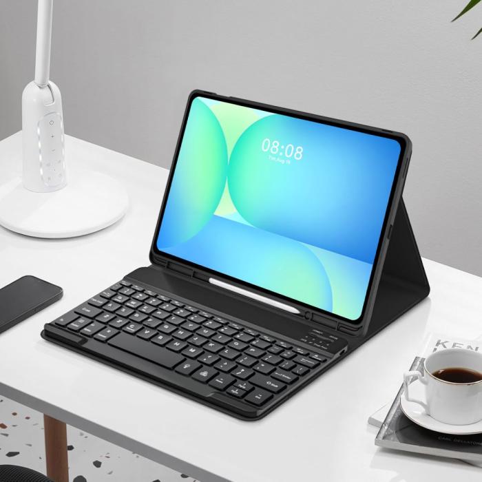 Bild 4, Tech-Protect Galaxy Tab S10 FE Plus Fodral SC Tangentbord Svart