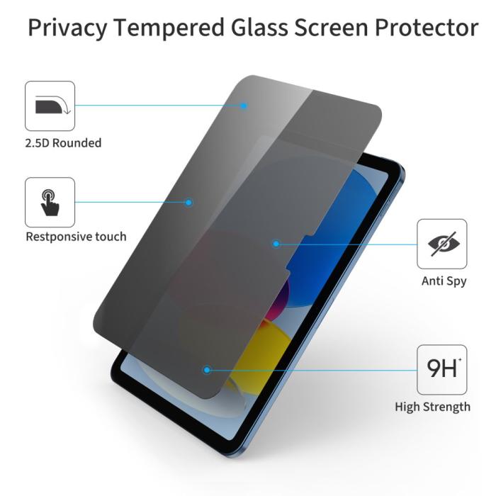 Bild 5, Tech-Protect iPad 11 2025/10.9 2022 Skärmskydd GlassSpy+