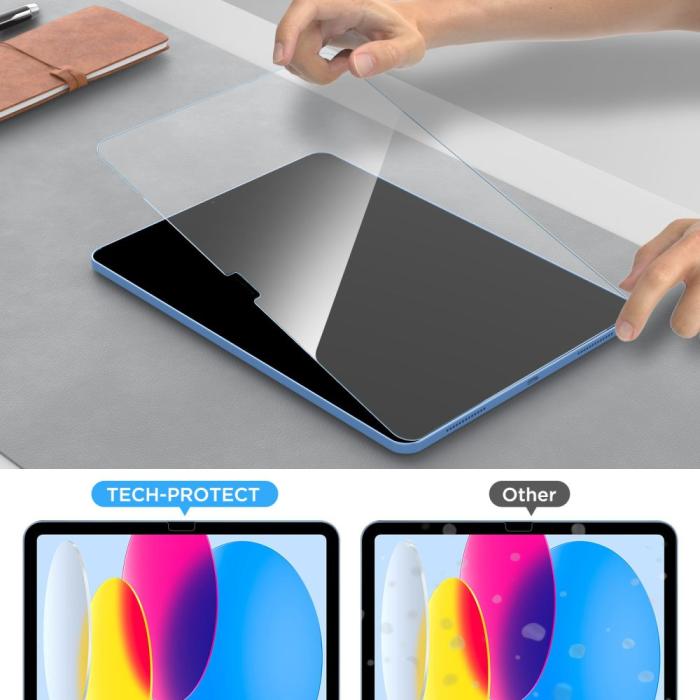 Bild 3, Tech-Protect Galaxy Tab S10 FE Plus 2-PACK Skärmskydd GlassFit+