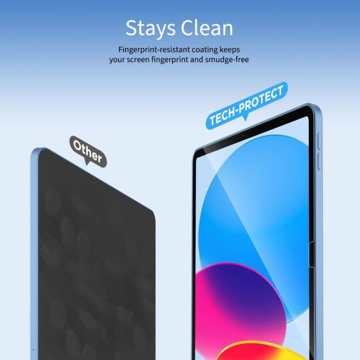 Bild 4, Tech-Protect Galaxy Tab S10 FE Plus 2-PACK Skärmskydd GlassFit+