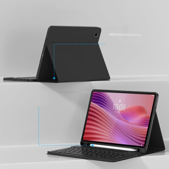 Bild 4, Tech-Protect Lenovo Tab 10.1 Fodral SmartCase Tangentbord Svart