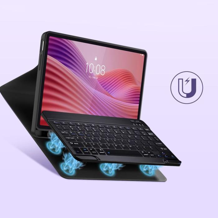 Bild 6, Tech-Protect Lenovo Tab 10.1 Fodral SmartCase Tangentbord Svart