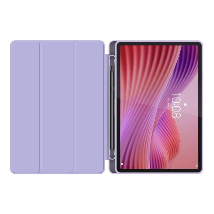 Bild 2, Tech-Protect Lenovo Tab 10.1 Fodral SmartCase Pennhållare Violet