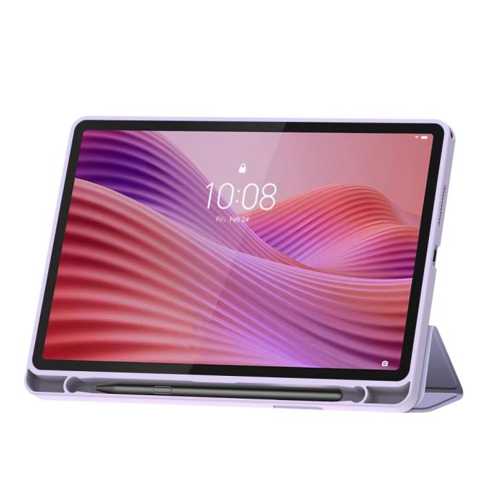 Bild 3, Tech-Protect Lenovo Tab 10.1 Fodral SmartCase Pennhållare Violet