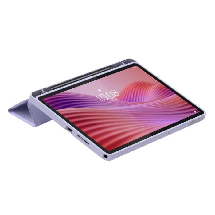 Bild 4, Tech-Protect Lenovo Tab 10.1 Fodral SmartCase Pennhållare Violet