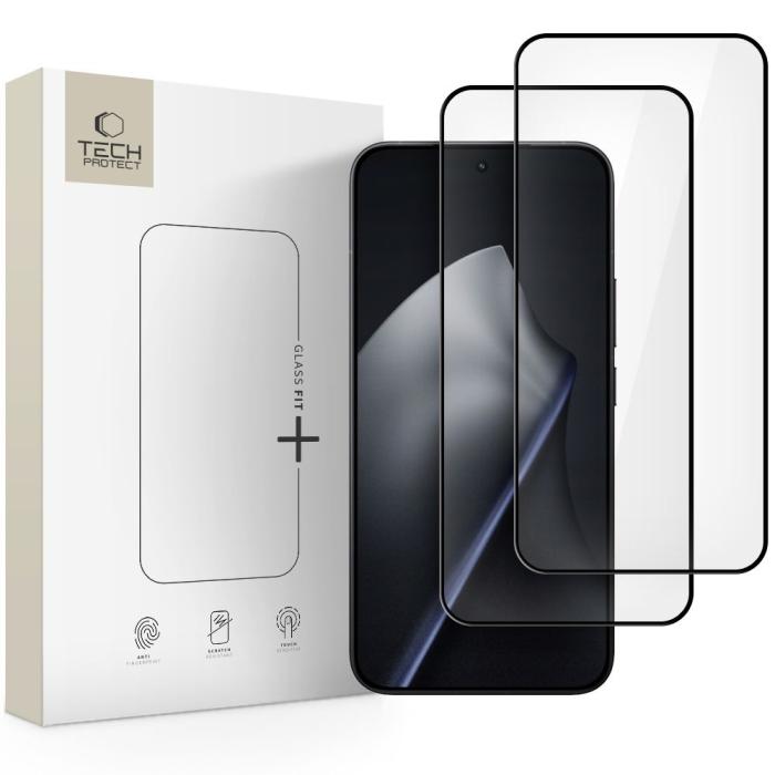 Bild 1, Tech-Protect Xiaomi 15T / 15T Pro 2-PACK Skärmskydd GlassFit+