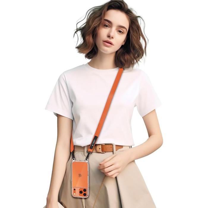 Bild 5, Tech-Protect Mobilsnöre CrossBody Rope Cosmic Orange