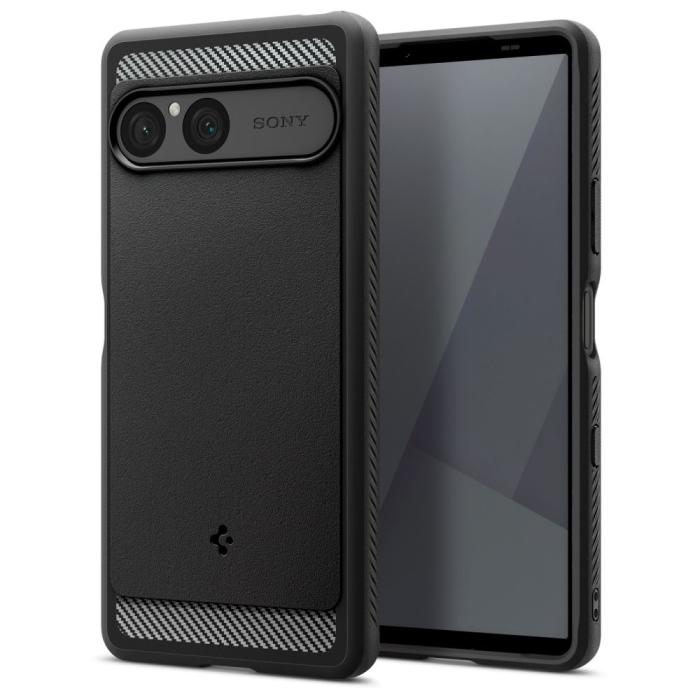 Bild 1, Spigen Sony Xperia 10 VII Skal Rugged Armor Matt Svart