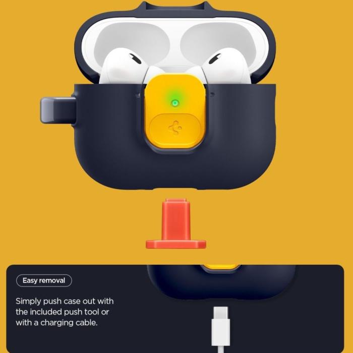 Bild 3, Spigen AirPods Pro 3 Skal Nano Pop Blueberry Navy