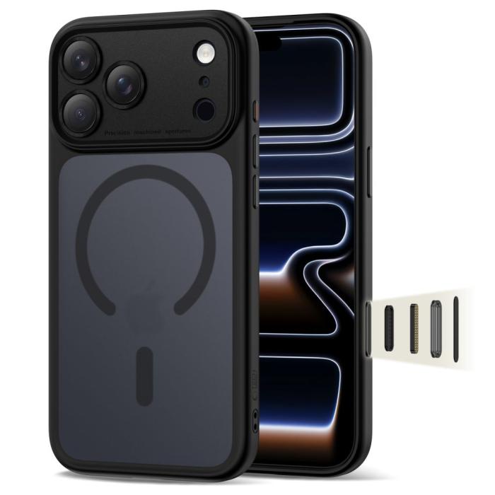 Bild 1, Tech-Protect iPhone 17 Pro Skal MagSafe MagPeak Matt Svart
