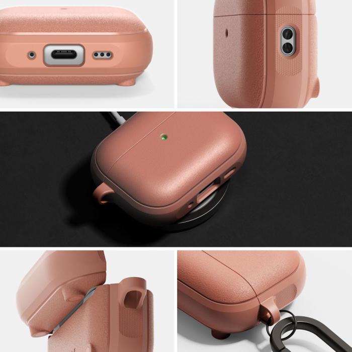 Bild 4, Ringke AirPods Pro 3 Skal MagSafe Onyx Constant Coral