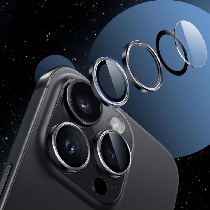 Bild 4, Tech-Protect iPhone 17 Linsskydd CamRing Fit+ Sage