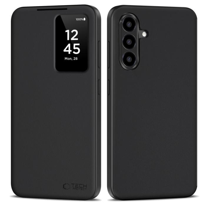 Bild 1, Tech-Protect Samsung Galaxy A26 5G / A17 Fodral Läder Svart